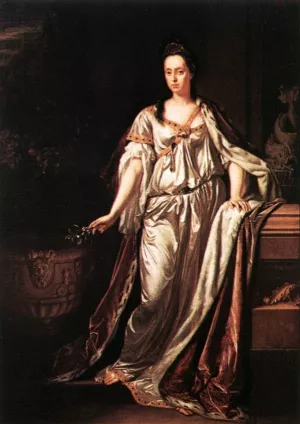 Maria Anna Loisia de'Medici by Pieter Van Der Werff Oil Painting