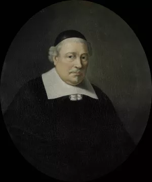 Portrait of Cornelis de Koningh, Director of the Rotterdam Chamber of the Dutch East India Company, elected 1649 by Pieter Van Der Werff Oil Painting