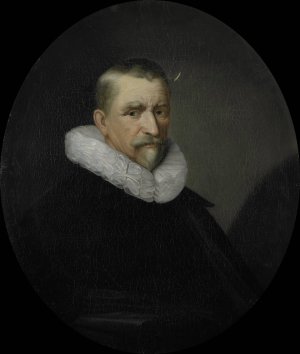 Portrait of Cornelis Jansz Hartigsvelt, Director of the Rotterdam Chamber of the Dutch East India Company, elected 1639 by Pieter Van Der Werff Oil Painting