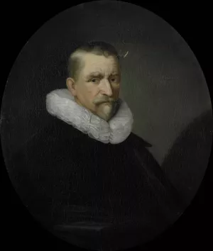 Portrait of Cornelis Jansz Hartigsvelt, Director of the Rotterdam Chamber of the Dutch East India Company, elected 1639 by Pieter Van Der Werff Oil Painting