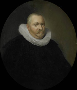 Portrait of Ewoud Pietersz van der Horst, Director of the Rotterdam Chamber of the Dutch East India Company, elected 1618 by Pieter Van Der Werff Oil Painting