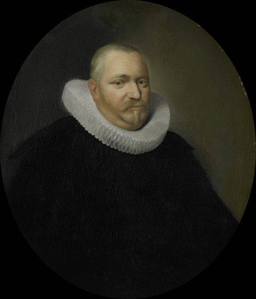 Portrait of Ewoud Pietersz van der Horst, Director of the Rotterdam Chamber of the Dutch East India Company, elected 1618  by Pieter Van Der Werff - Hand-Painted Oil Painting Reproduction
