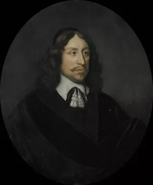Portrait of Johan de Vries, Director of the Rotterdam Chamber of the Dutch East India Company, elected 1667 by Pieter Van Der Werff Oil Painting