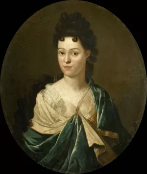 Portrait of Mrs. Brust-Batailhy by Pieter Van Der Werff Oil Painting