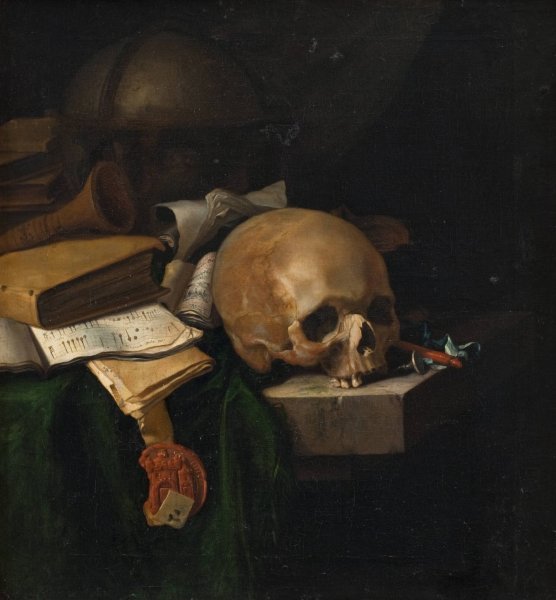 Main Product Photo of Vanitas Still Life  Painting by Pieter Van Der Willigen
