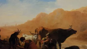 The Herdsmen painting by Pieter Van Laer