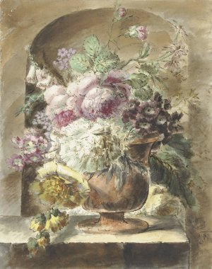 Bloemen by Pieter Van Loo Oil Painting