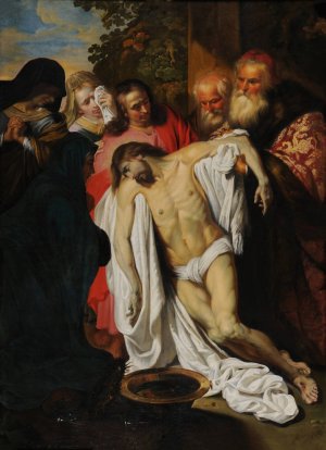 Descent From the Cross by Pieter Van Mol Oil Painting