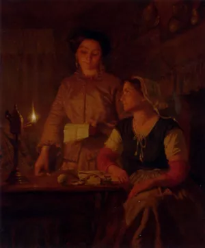 The Important Letter Oil painting by Pieter-Willem Sebes