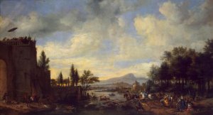 Deer Hunt by Pieter Wouwerman Oil Painting