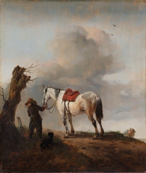 Main Product Photo of The Grey Painting by Pieter Wouwerman