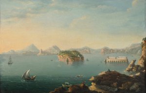 The Bay of Naples from the Punta di Posillipo by Pietro Antoniani Oil Painting