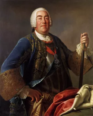King Augustus III of Poland by Pietro Antonio Rotari Oil Painting