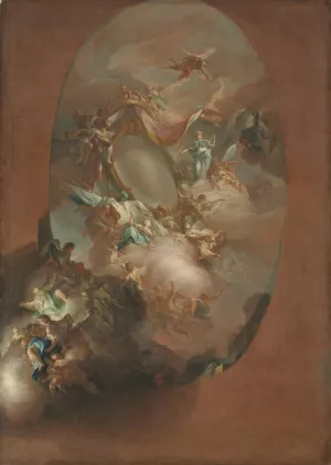 Study for 'The Apotheosis of Ferdinand IV and Maria Carolina, King and Queen of Naples' by Pietro Bardellino Oil Painting