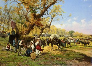 The Horse Hair by Pietro Barucci Oil Painting