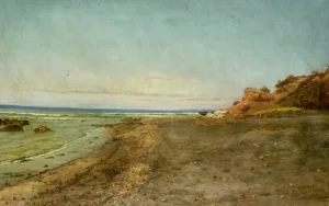 The Shore of Maccarese Near Fregene Rome Oil painting by Pietro Barucci
