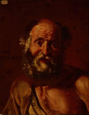 Bust of an Old Man by Pietro Bellotti Oil Painting