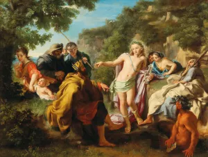 The Judgement of Midas by Pietro Bianchi Oil Painting