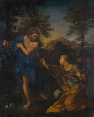 Noli Me Tangere by Pietro Da Cortona (Follower) Oil Painting
