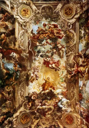 Allegory Of Divine Providence by Pietro Da Cortona Oil Painting