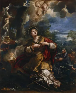 Saint Martina Refuses to Adore the Idols by Pietro Da Cortona Oil Painting