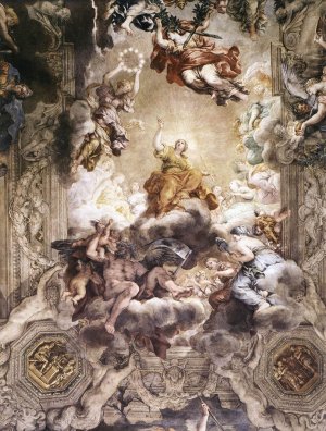 The Triumph of Divine Providence by Pietro Da Cortona Oil Painting