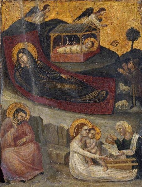The Nativity by Pietro Da Rimini - Hand-Painted Oil Painting Reproduction