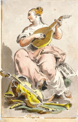 Musica by Pietro De Angelis Oil Painting