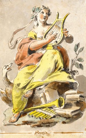 Poesia by Pietro De Angelis Oil Painting