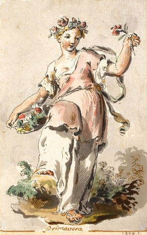 Primavera by Pietro De Angelis Oil Painting