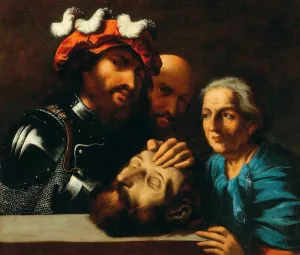 Herod with the head of Saint John the Baptist by Pietro Della Vecchia Oil Painting