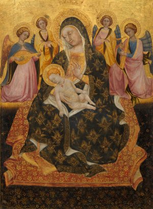 Madonna and Child with Angels by Pietro Di Domenico Da Montepulciano Oil Painting