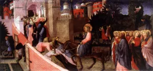 Entry of Christ to Jerusalem by Pietro di Giovanni D'Ambrogio - Oil Painting Reproduction