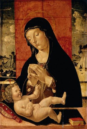 Madonna Adoring the Christ Child