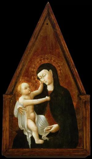 Virgin and Child by Pietro di Giovanni D'Ambrogio Oil Painting