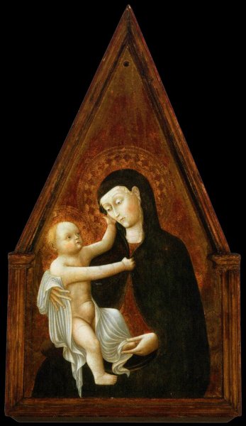 Virgin and Child by Pietro di Giovanni D'Ambrogio - Hand-Painted Oil Painting Reproduction