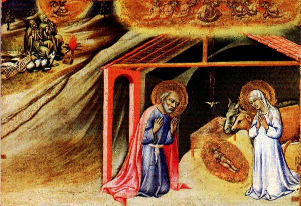 Main Product Photo of The Nativity - Predella Panel Painting by Pietro Di Sano
