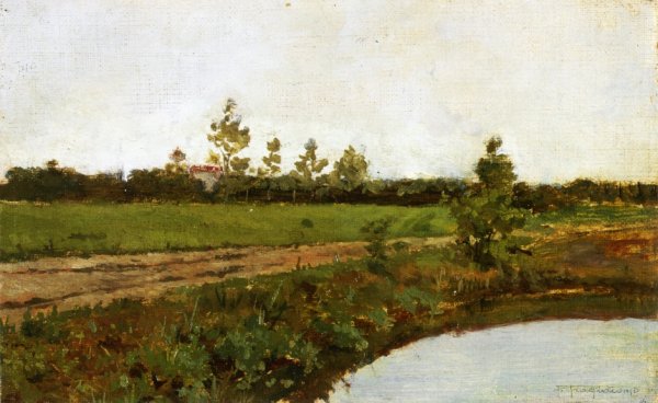 Main Product Photo of Ansa del Sile Painting by Pietro Fragiacomo