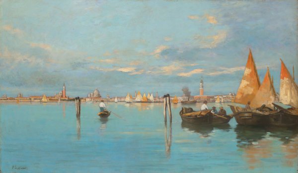 Main Product Photo of Veduta di Venezia  Painting by Pietro Fragiacomo