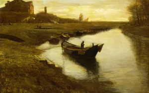 Venice, il Gamallo by Pietro Fragiacomo Oil Painting