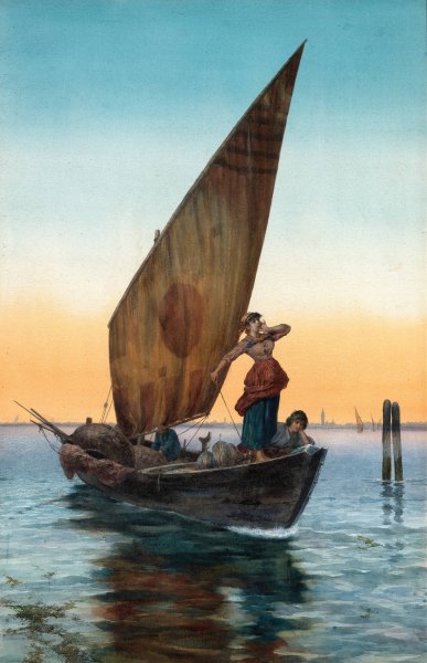 Main Product Photo of The Grand Canal, Venice Painting by Pietro Gabrini