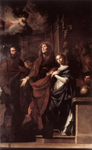 Marriage of the Virgin by Pietro Novelli - Oil Painting Reproduction