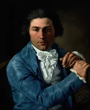 Portrait of the Architect Giuseppe Valadier Oil painting by Pietro Labruzzi