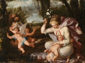 The Punishment of Cupid by Pietro Liberi Oil Painting