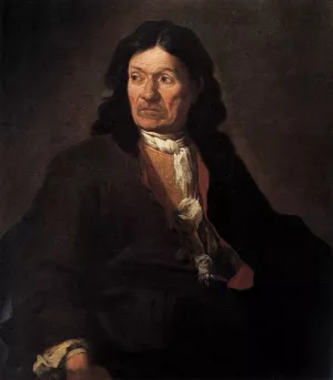 Portrait of the Artist's Father Oil painting by Pietro Ligari
