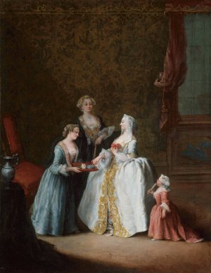 Lady at Her Toilette by Pietro Longhi Oil Painting