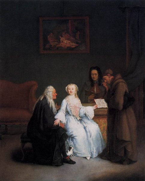 Main Product Photo of Music Lesson Painting by Pietro Longhi