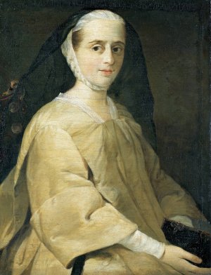 Portrait of Marchesa Concina di Udine by Pietro Longhi Oil Painting