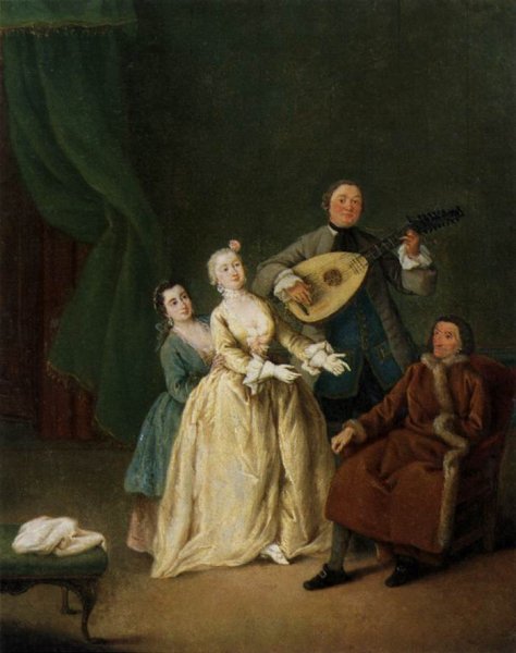 Main Product Photo of The Family Concert Painting by Pietro Longhi