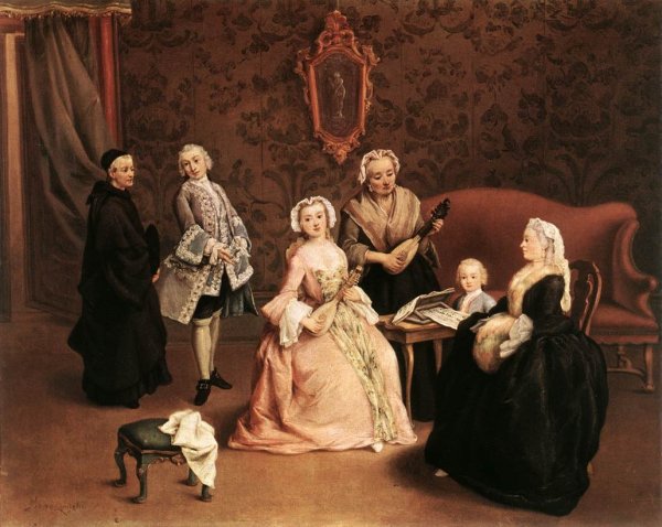 Main Product Photo of The Little Concert Painting by Pietro Longhi